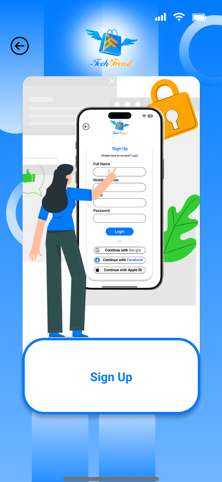 TechTrend Home Screen